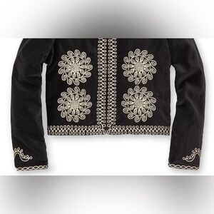 J. Peterman 🌸Embroidered🌸 Velvet Bolero - SZ LG